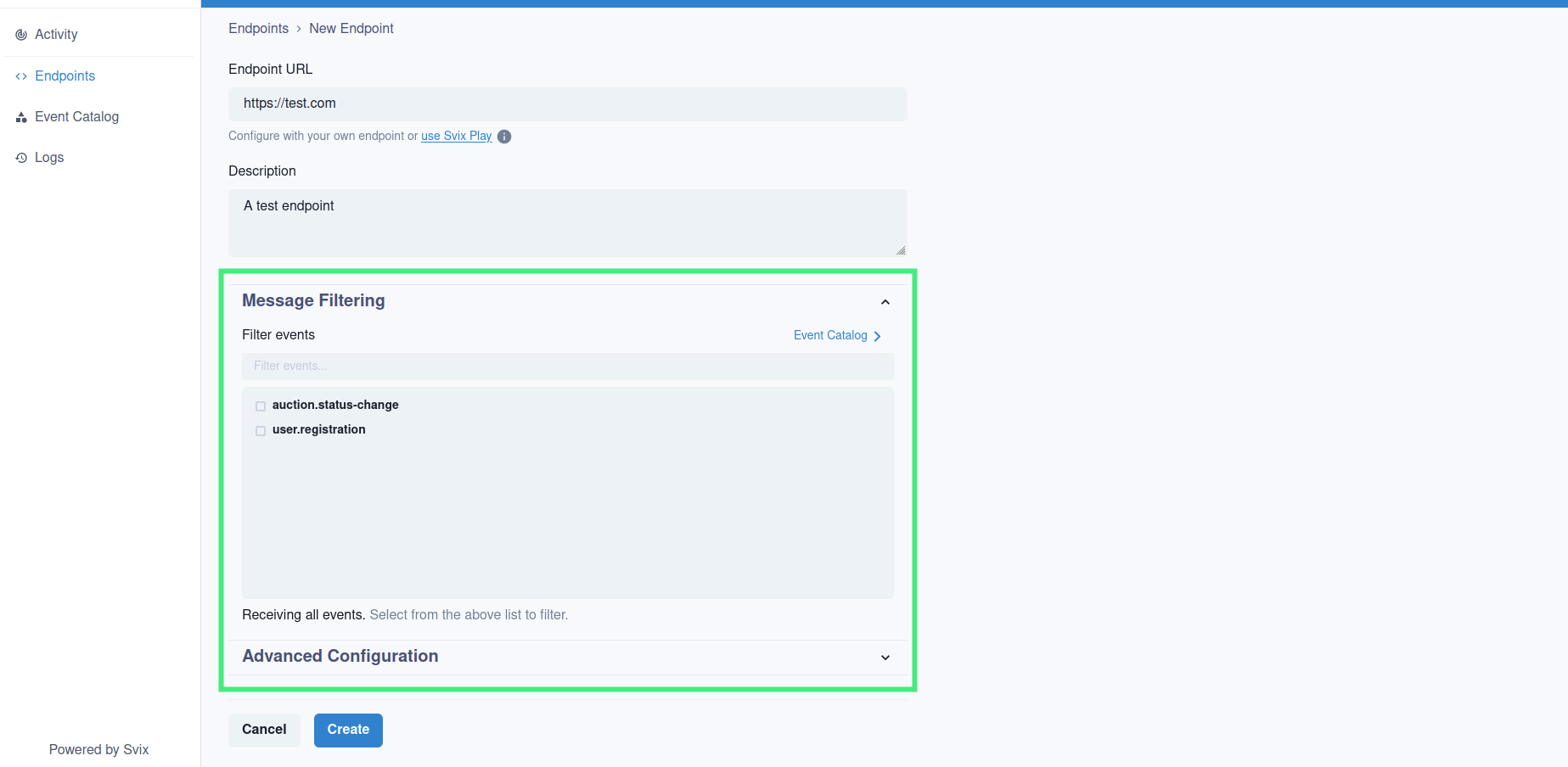 Add Endpoint